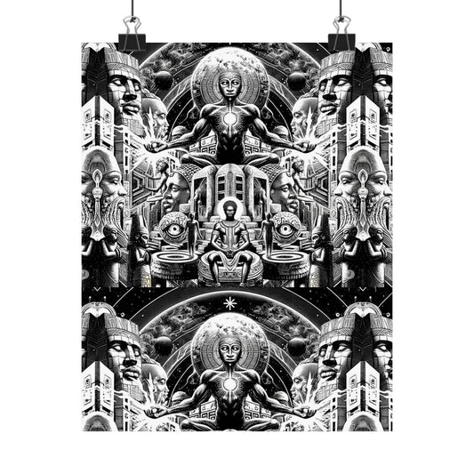 Black and White Artistic Poster | Matte Vertical Wall Art for Home Decor, Unique Gift, Modern Art, Statement Piece, Bedroom Decor