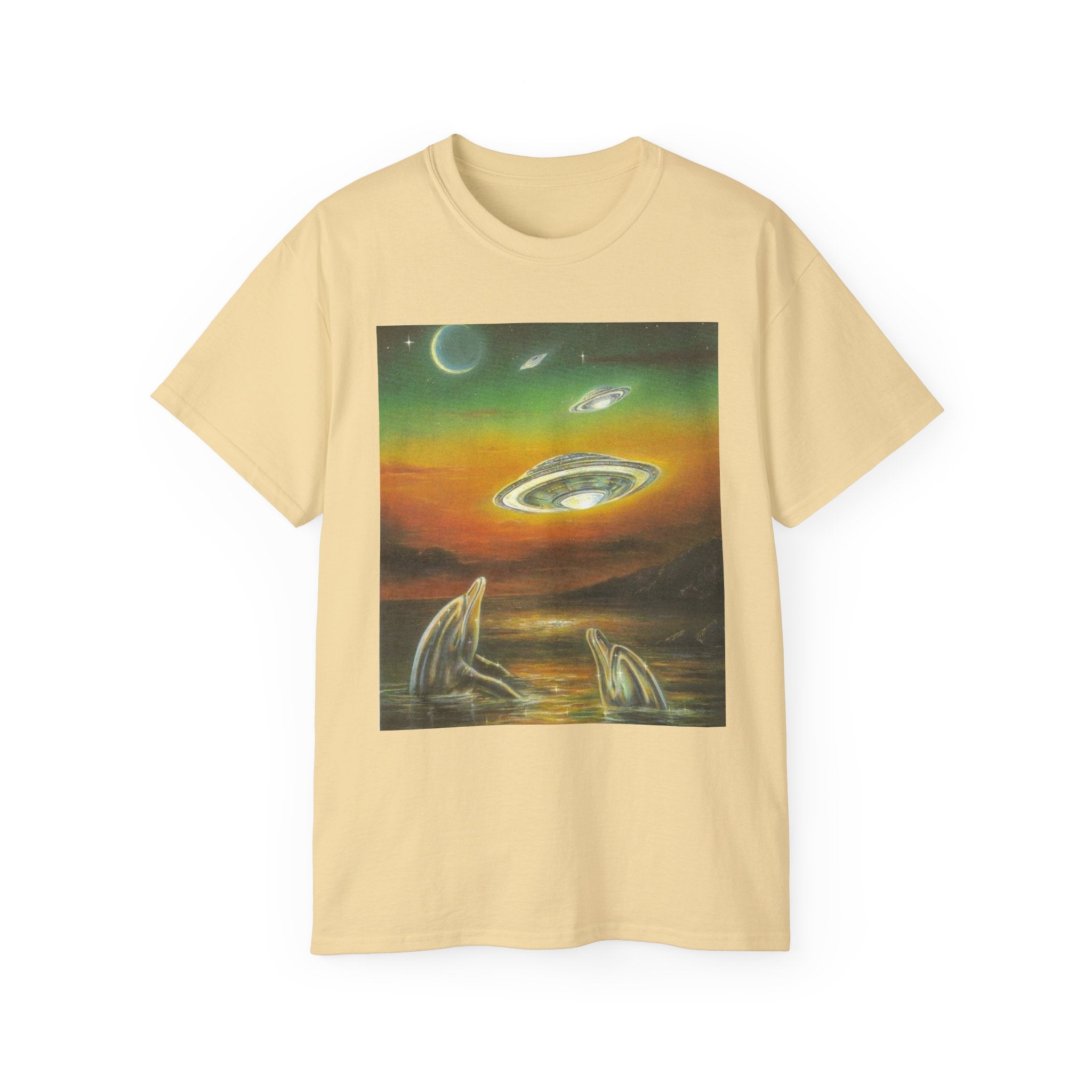 T-Shirt Dolphins UFOs Unisex Tee