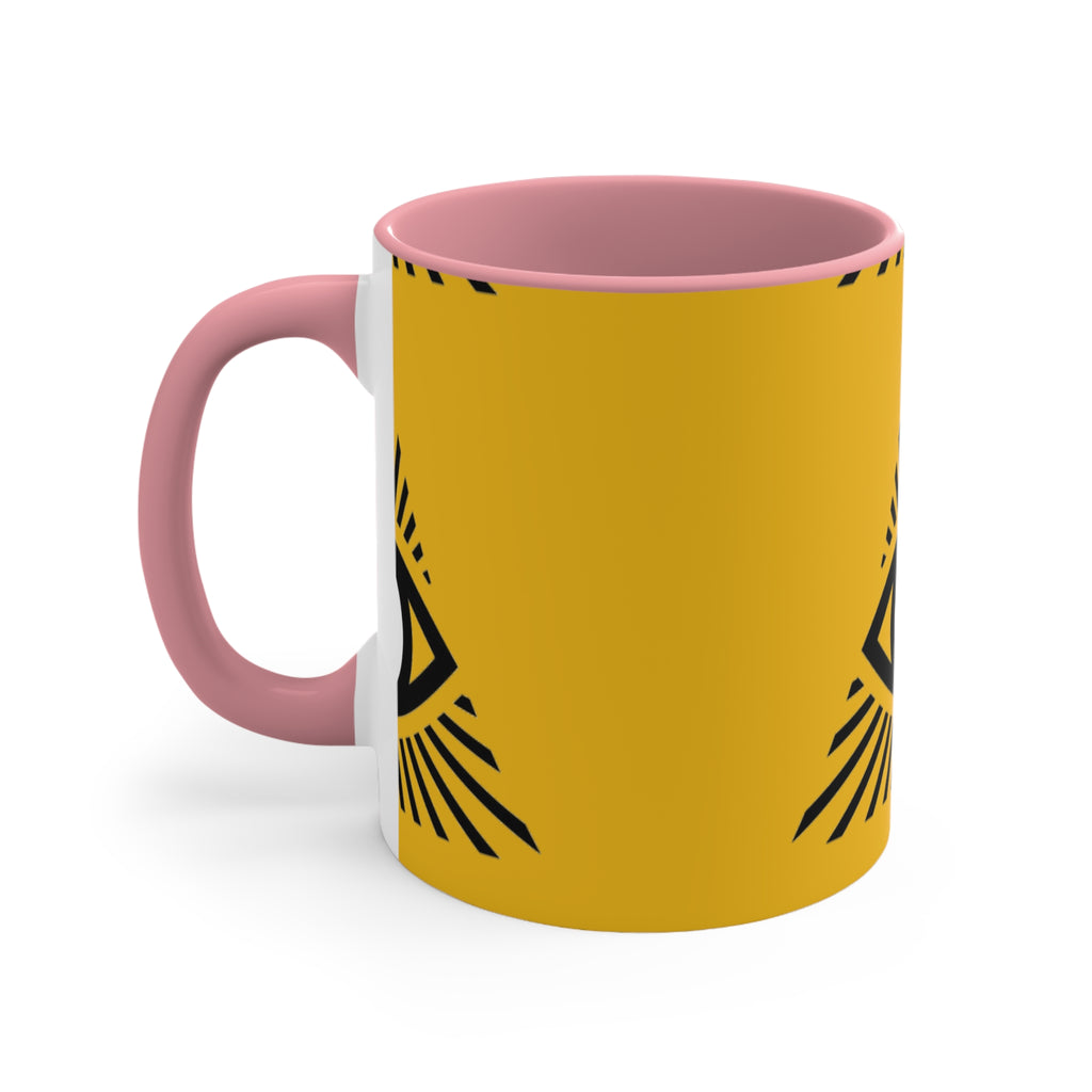 Mystical Eye Accent Mug - Bohemian Coffee Cup, Unique Gift for Occasions, Artistic Home Decor, Tea Mug, Spirituality