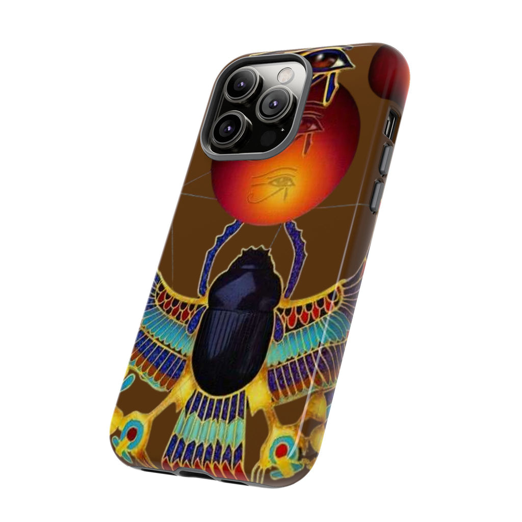 Egyptian Scarab Phone Case | Tough Cases for Unique Style, Protective Cases, Artistic Phone Covers, Gifts for Art Lovers