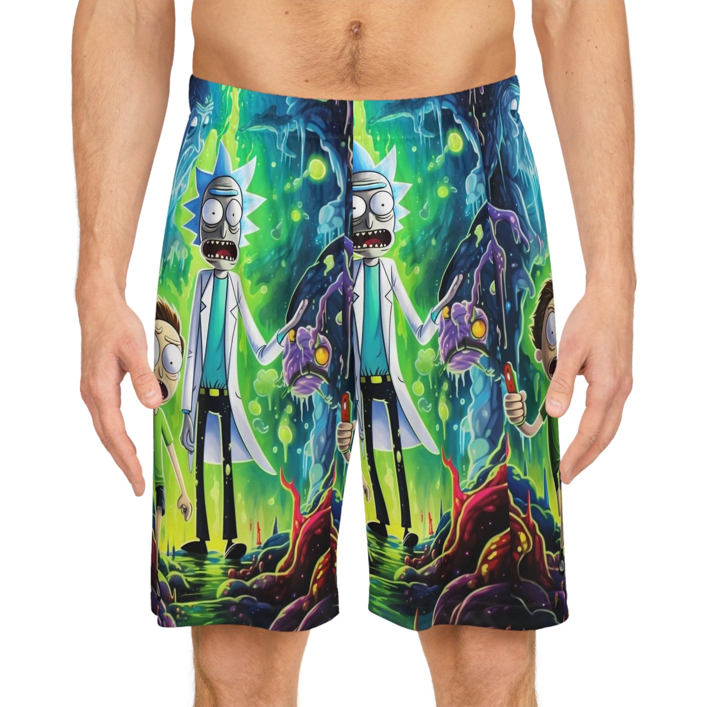Vibrant Graphic Basketball Shorts, Funky Athletic Wear for Gamers, Summer Sports Apparel, Gift for Fans, Festival Outfits
