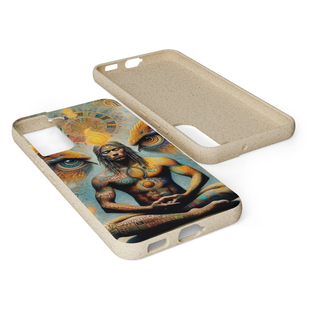 Eco-Friendly Biodegradable Phone Case with Spiritual Design