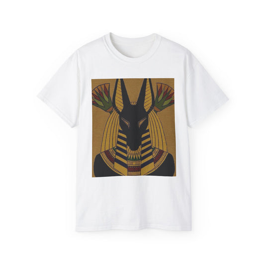 Ancient Egyptian Anubis Tee, Unisex Ultra Cotton T-Shirt, Cool Graphic Tee, Egyptian Mythology Shirt, Unique Gift, Casual Wear