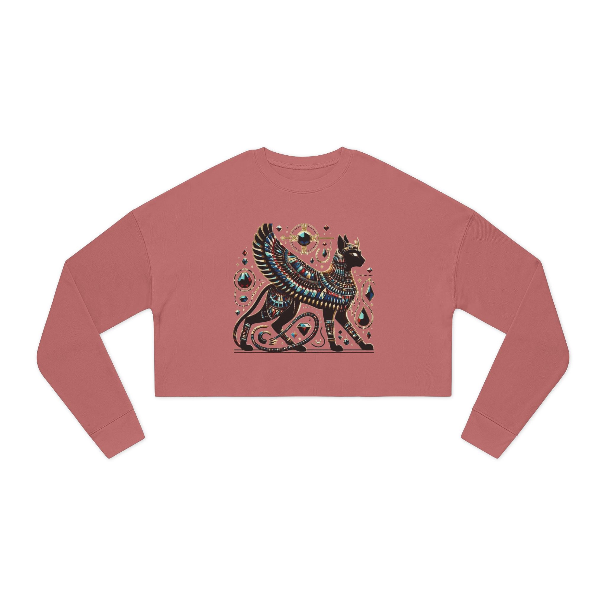 Chic Cat-Themed Women's Cropped Sweatshirt - Perfect for Everyday Wear, Cozy Casual Style, Gift for Cat Lovers, Trendy Fall Fashion, [...]