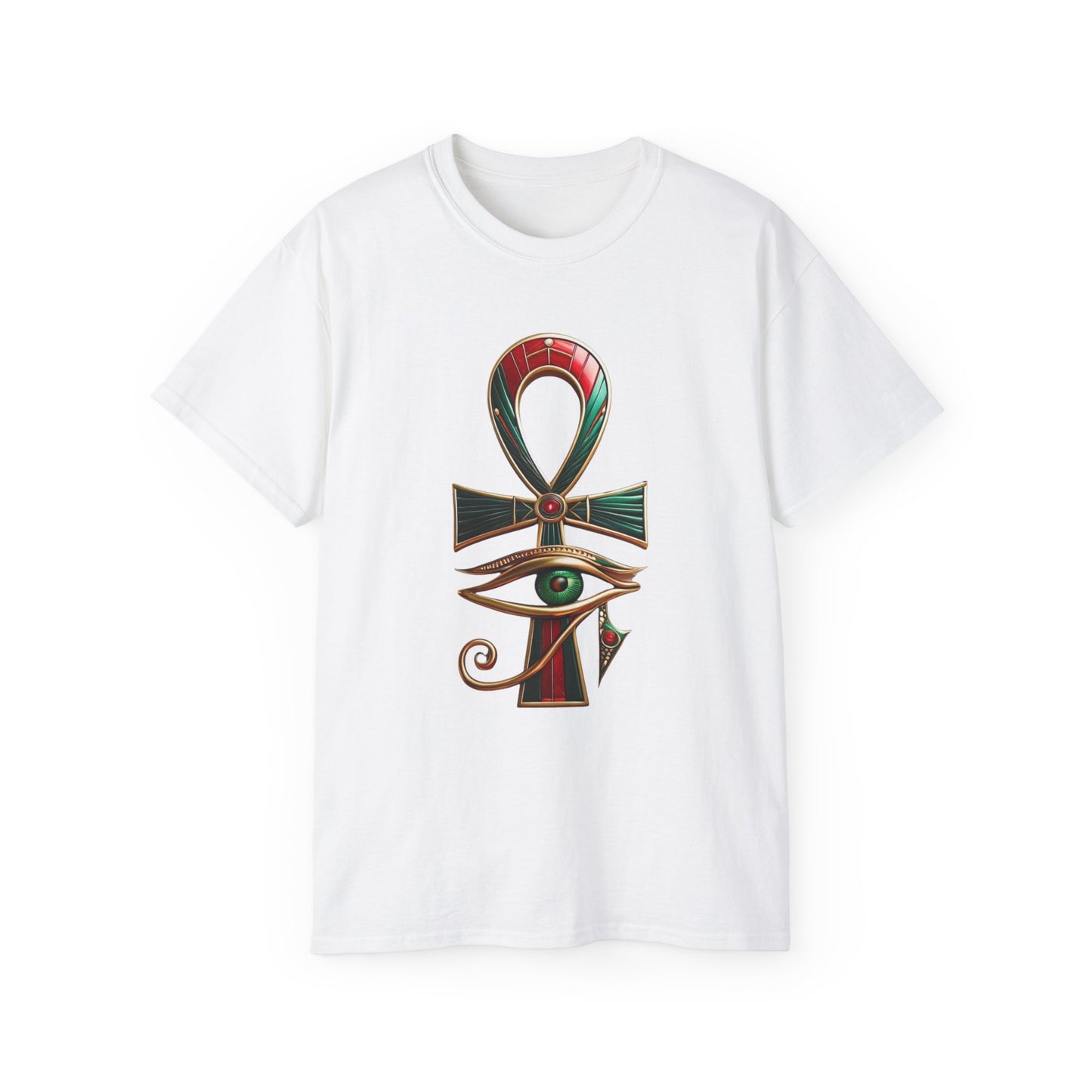 Vintage Egyptian Symbol Tee, Casual Unisex Shirt, Gifts for Historians, Unique Statement Tee, Festival Wear