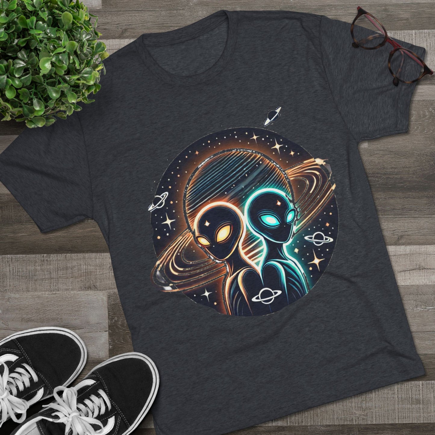 Cosmic Alien Crew Tee - Perfect for Space Lovers, Sci-Fi Fans, Unique Gift for Birthdays, Casual Wear, Everyday Comfort