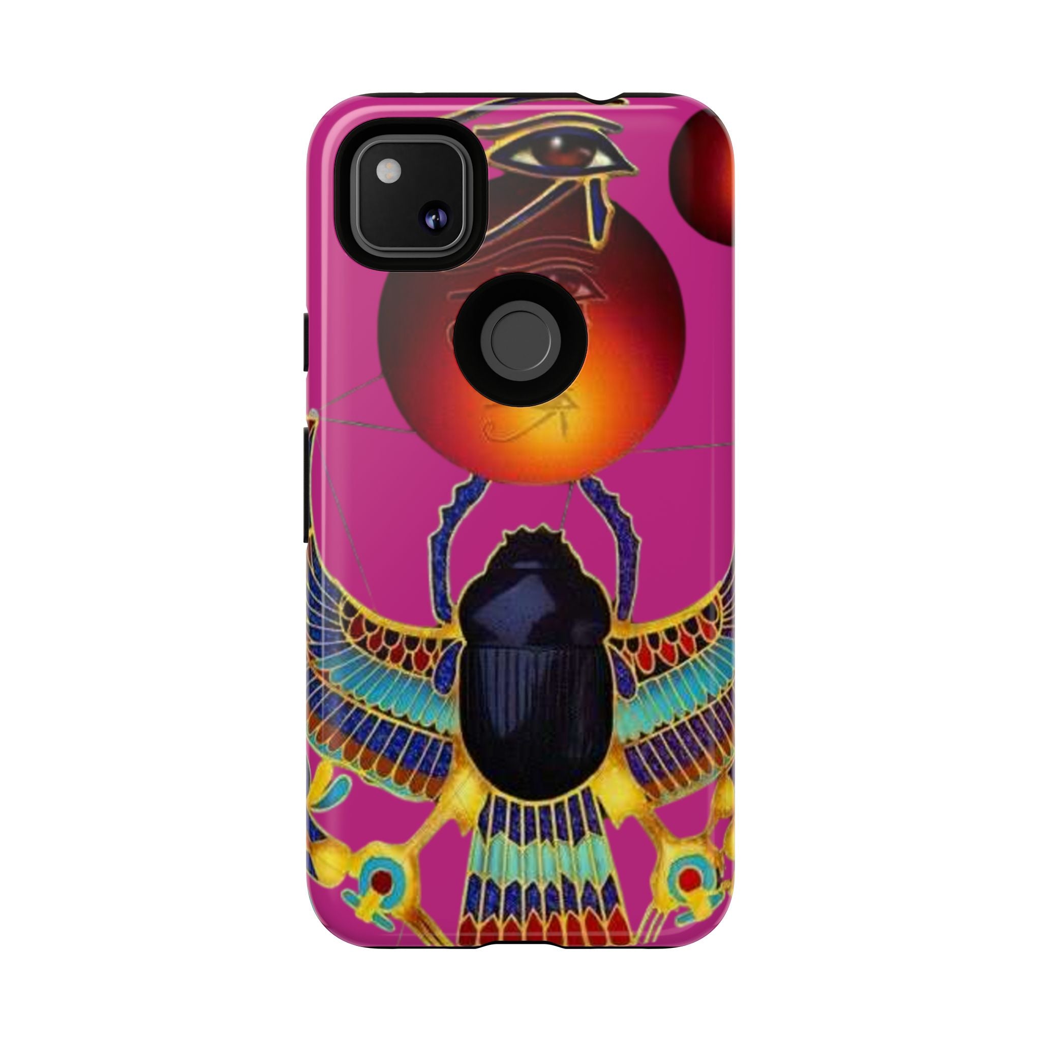 Vibrant Phone Case with Egyptian Inspired Design, Durable Phone Cover, Unique Gift for Her, Artful Accessory for Everyday Use