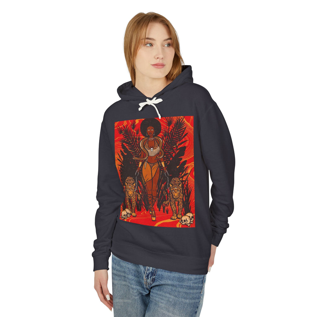 Bold Jungle Vibes Unisex Lightweight Hooded Sweatshirt