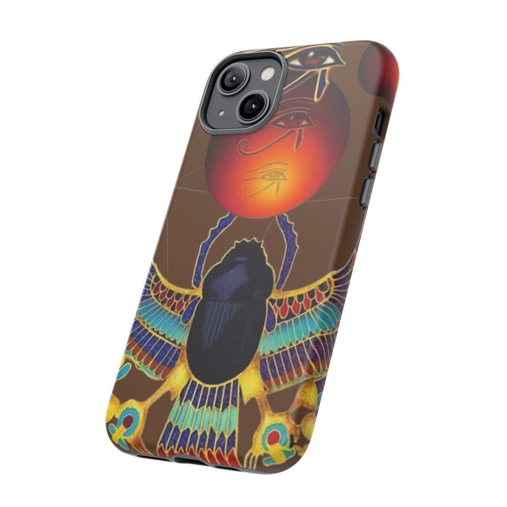 Egyptian Scarab Phone Case | Tough Cases for Unique Style, Protective Cases, Artistic Phone Covers, Gifts for Art Lovers