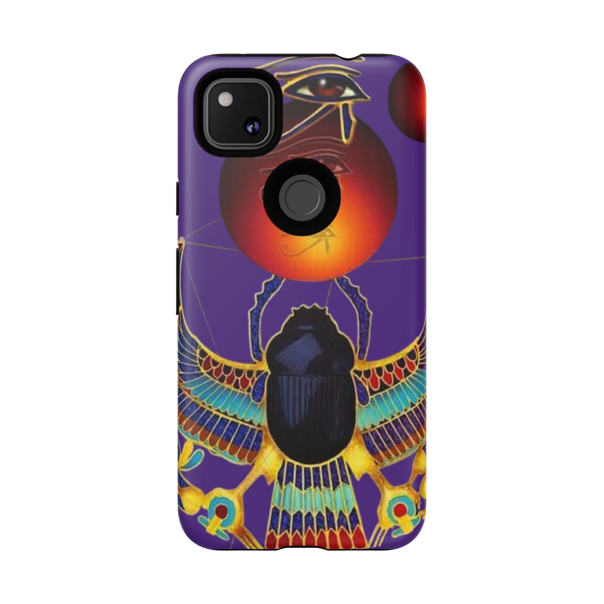 Colorful Phone Case with Egyptian-Inspired Design, Tough Cases for Gift, Phone Protection, Unique Accessories, Festival Style, Phone Cover