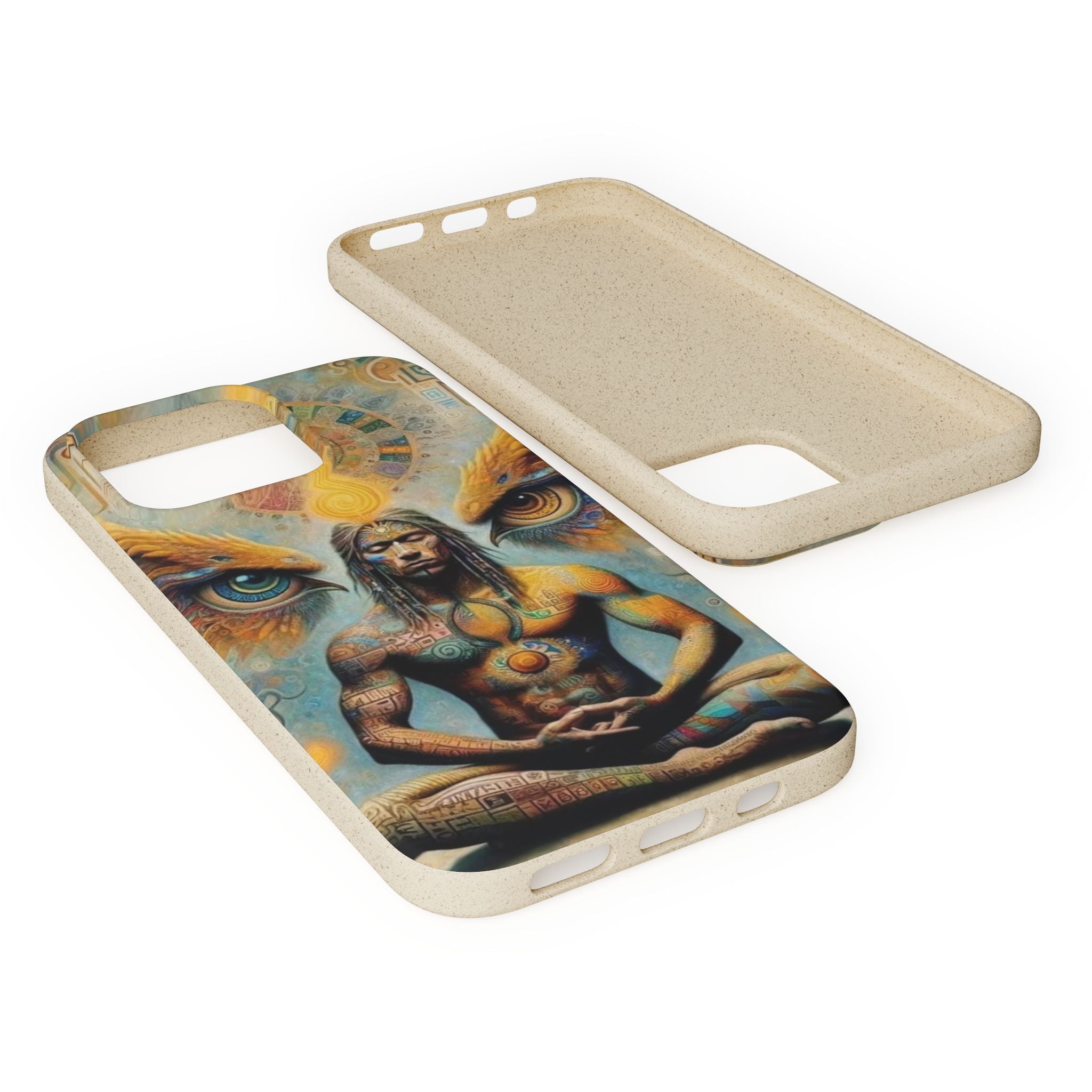 Eco-Friendly Biodegradable Phone Case with Spiritual Design