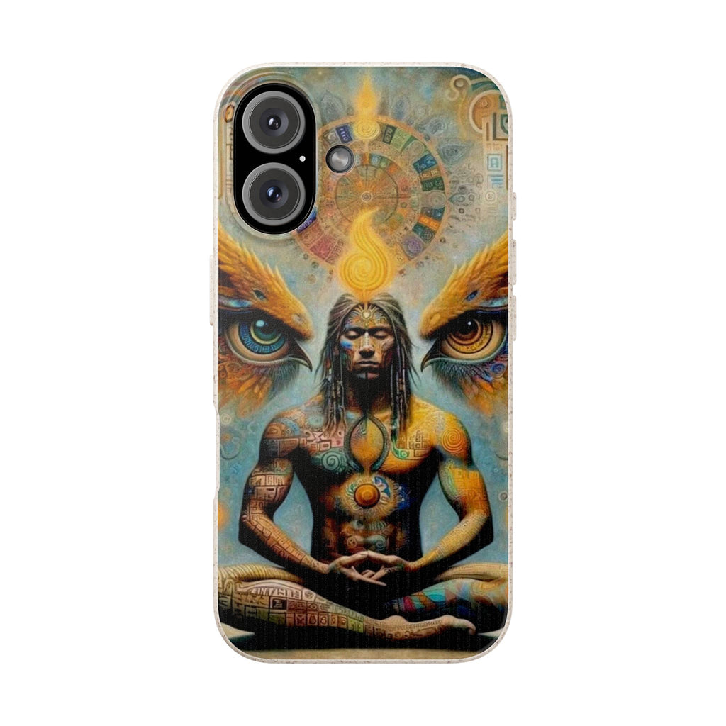Eco-Friendly Biodegradable Phone Case with Spiritual Design