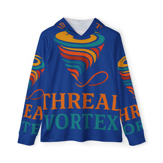 Men's Sports Warmup Hoodie with Vibrant Vortex Design | Athletic Hoodie, Activewear, Sports Gift, Unique Workout Gear, Stylish Layer