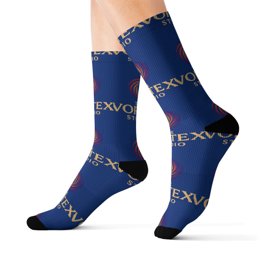 Logo Sublimation Socks — The Vortex Studio Branded Crew Socks