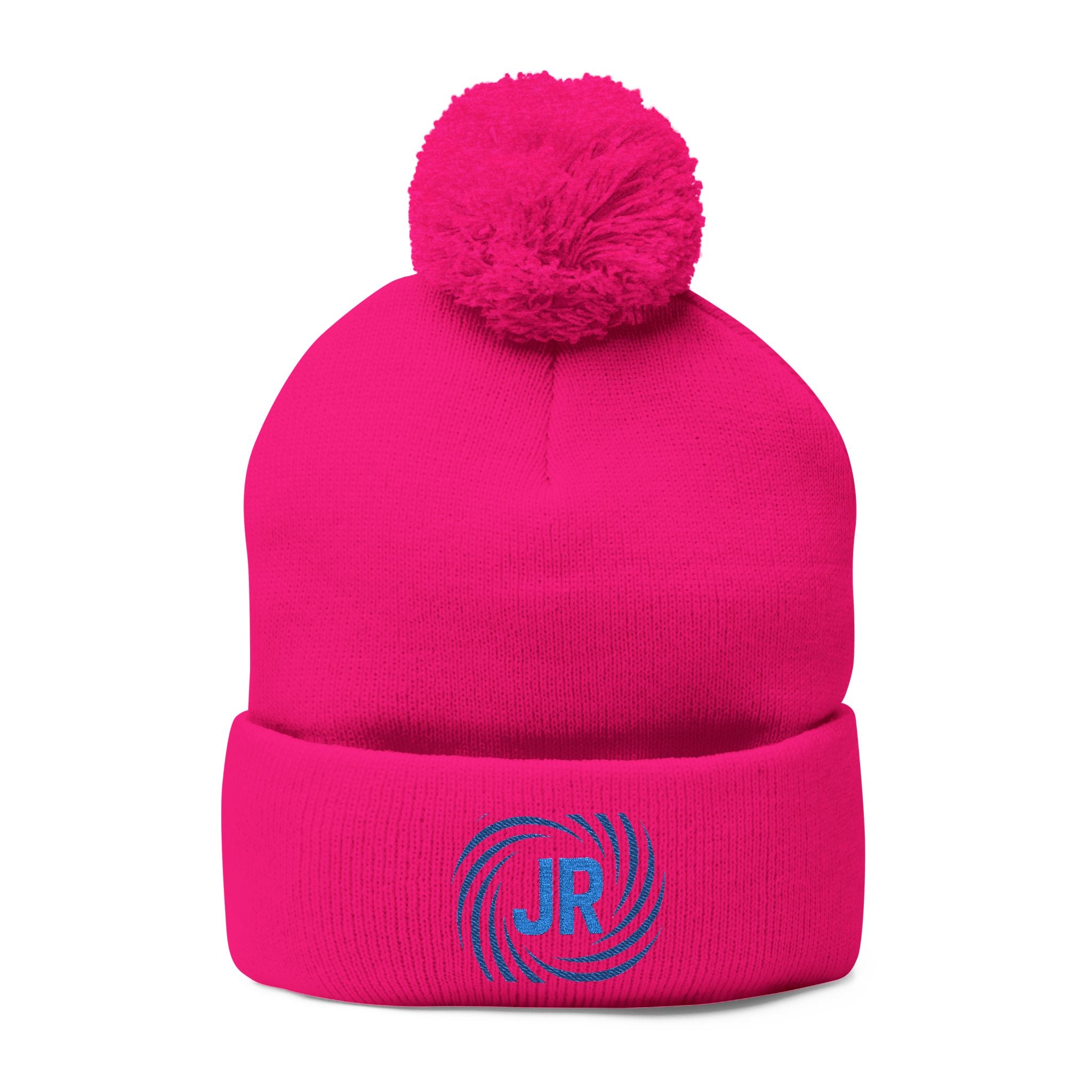 Pom-Pom Knit Cap (Embroidery)