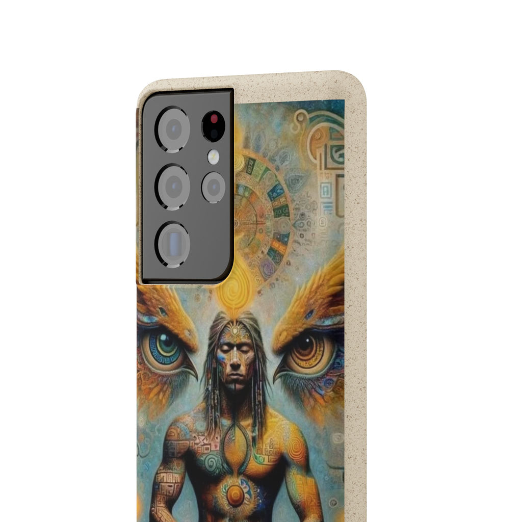 Eco-Friendly Biodegradable Phone Case with Spiritual Design