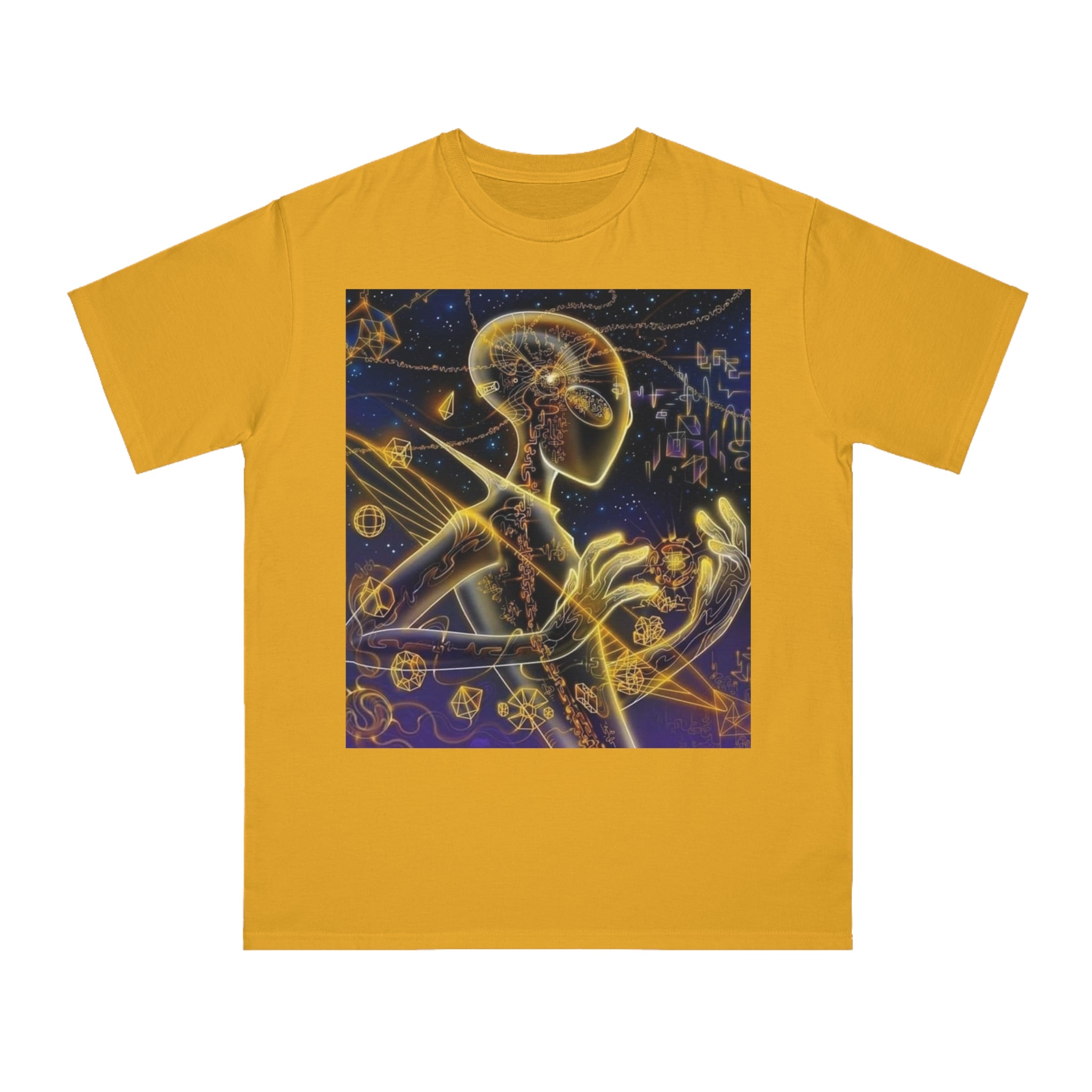 Cosmic Vibes T-Shirt - Alien👽🛸🔖 Design, Unisex Tee, Music Festival Shirt, Gifts for Space Lovers, Casual Wear, Unique Art T-Shirt