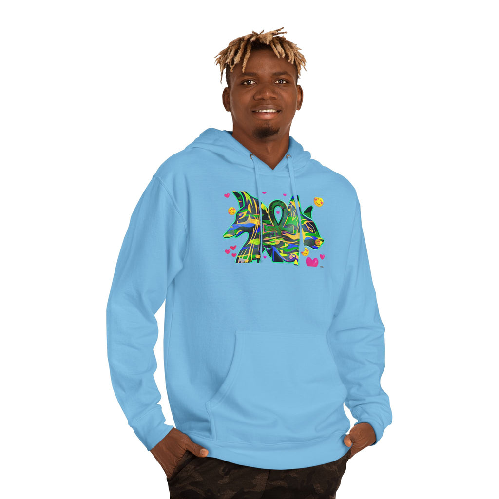 Vibrant Unisex Hooded Sweatshirt with Colorful Abstract Design, Cozy Streetwear, Gift for Art Lovers, Casual Wear, Trendy Style, [...]