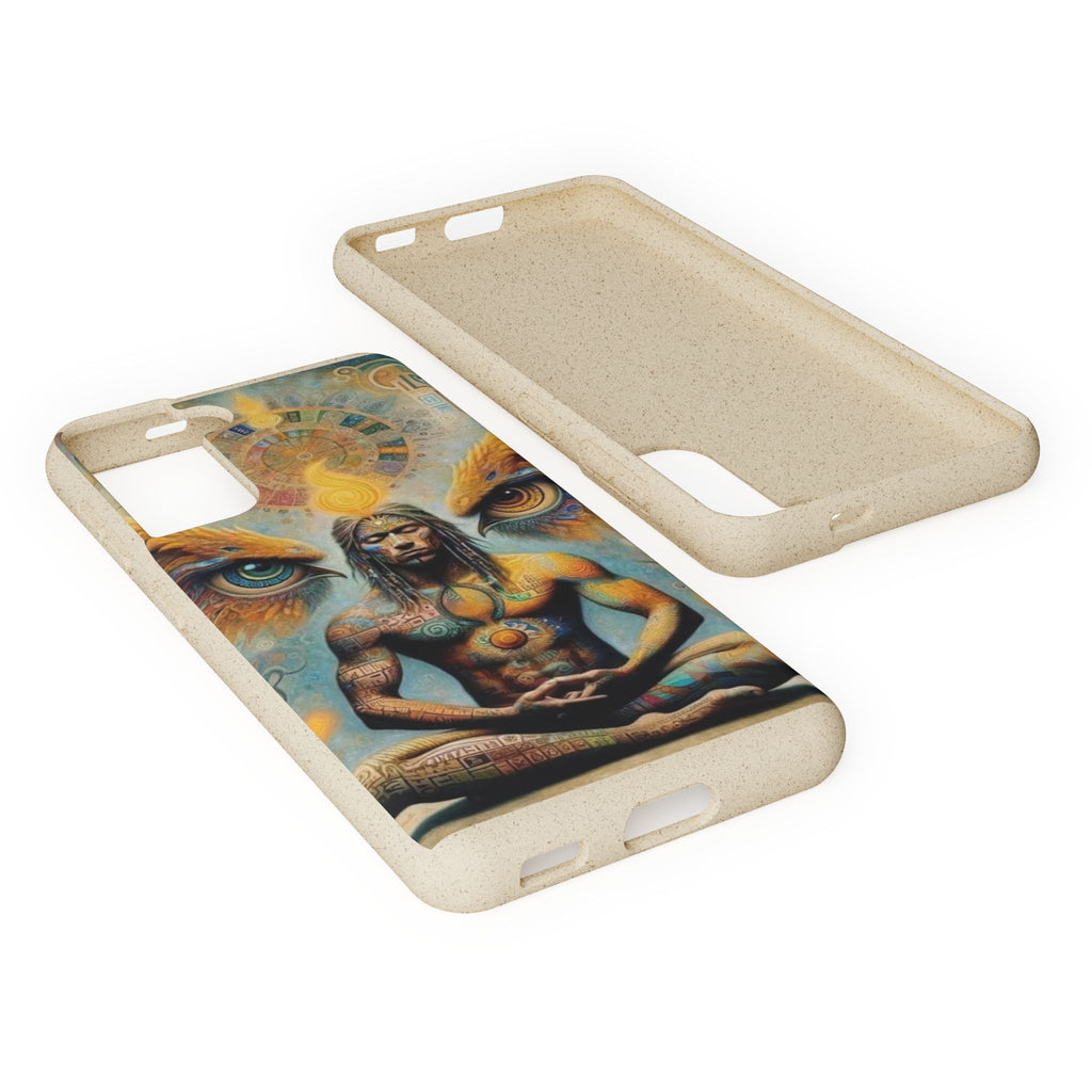 Eco-Friendly Biodegradable Phone Case with Spiritual Design