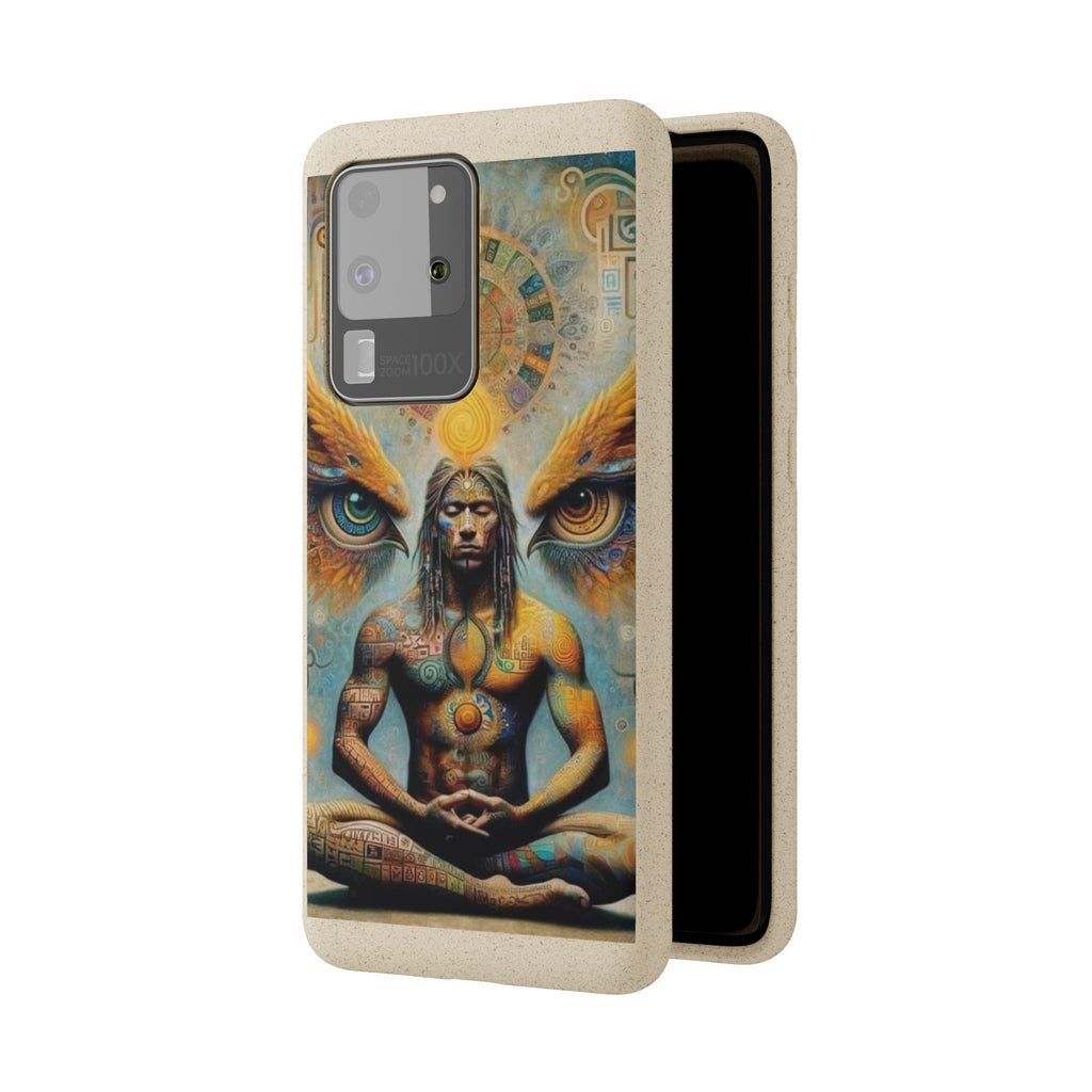 Eco-Friendly Biodegradable Phone Case with Spiritual Design