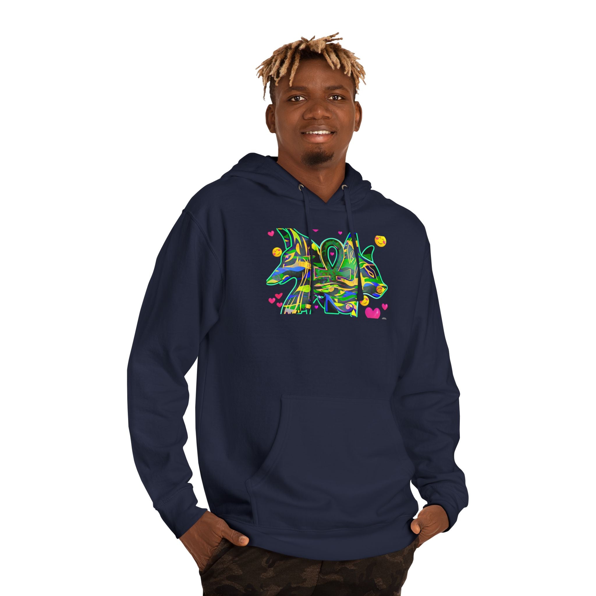 Vibrant Unisex Hooded Sweatshirt with Colorful Abstract Design, Cozy Streetwear, Gift for Art Lovers, Casual Wear, Trendy Style, [...]