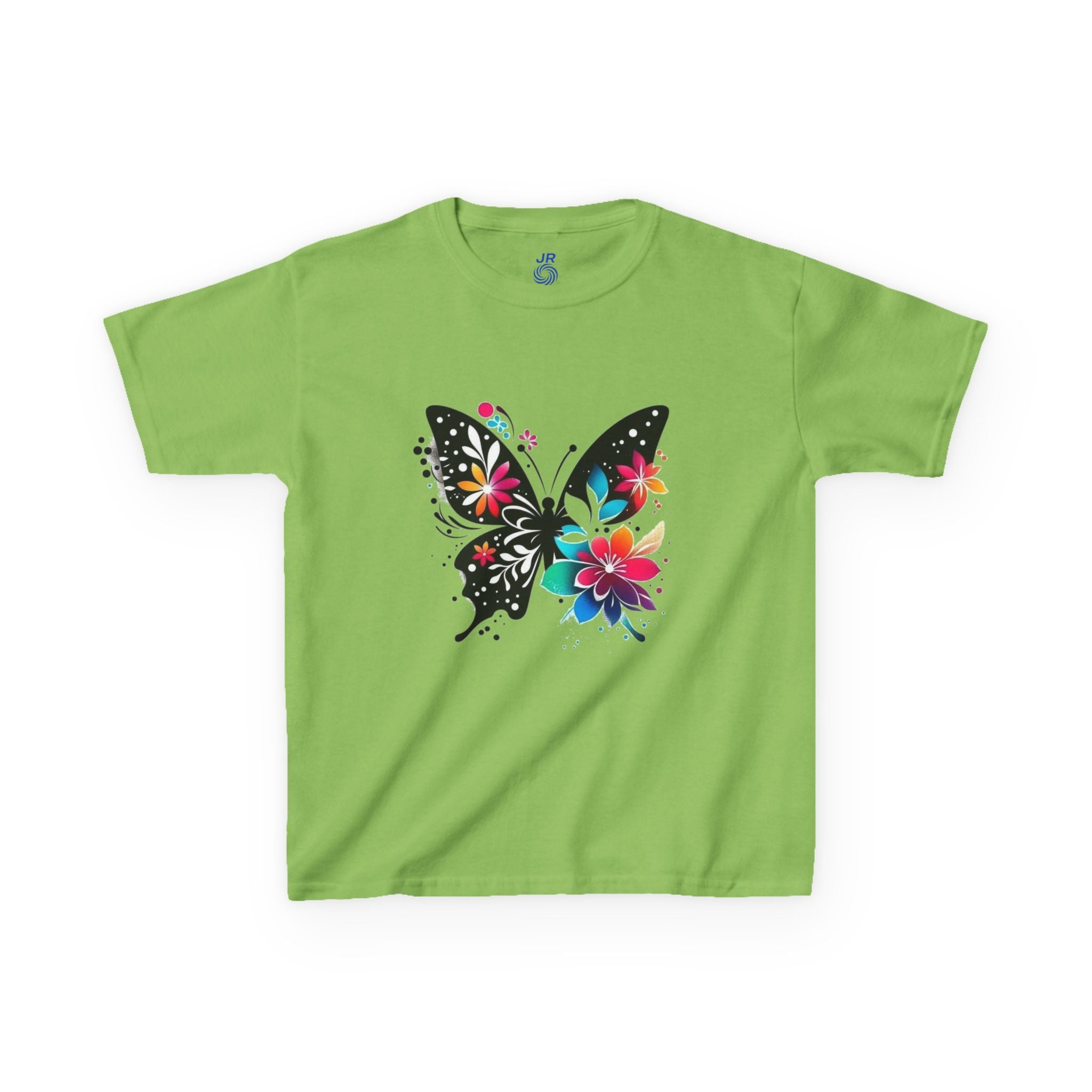 Colorful Butterfly Kids T-Shirt, Fun Summer Tee, Gift for Kids, Cute Butterfly Design, Toddler Summer Apparel, Artful Kids Wear