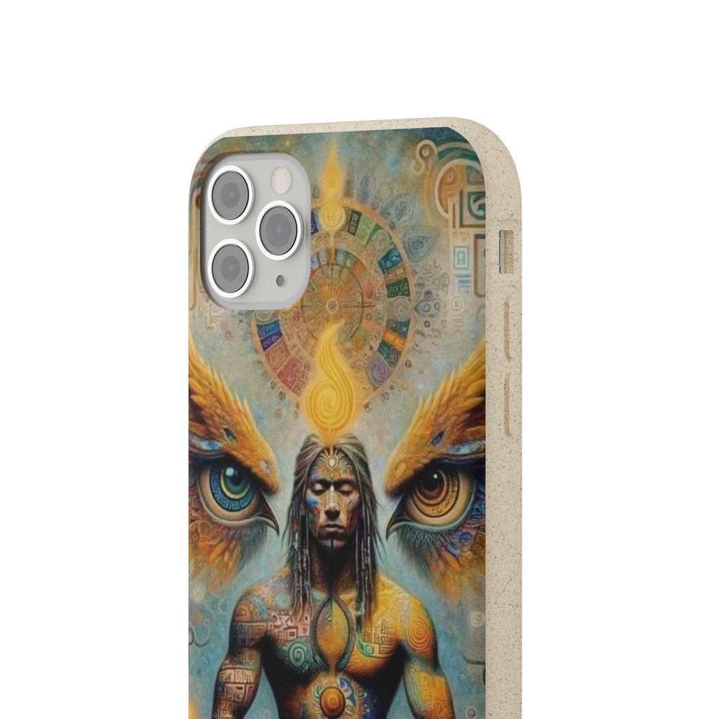 Eco-Friendly Biodegradable Phone Case with Spiritual Design