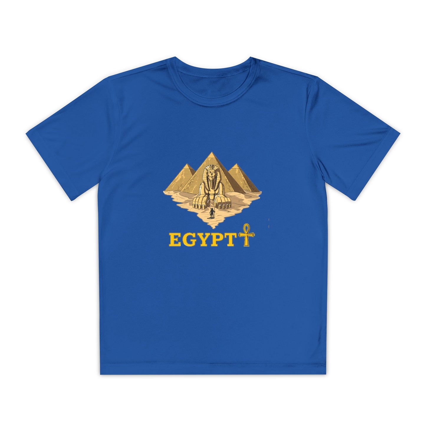 Egyptian Pyramid Youth Tee, Cool Shirt for Kids, Vintage Style Cotton Top, Gift for Birthdays, Travel Enthusiasts, Summer Wear