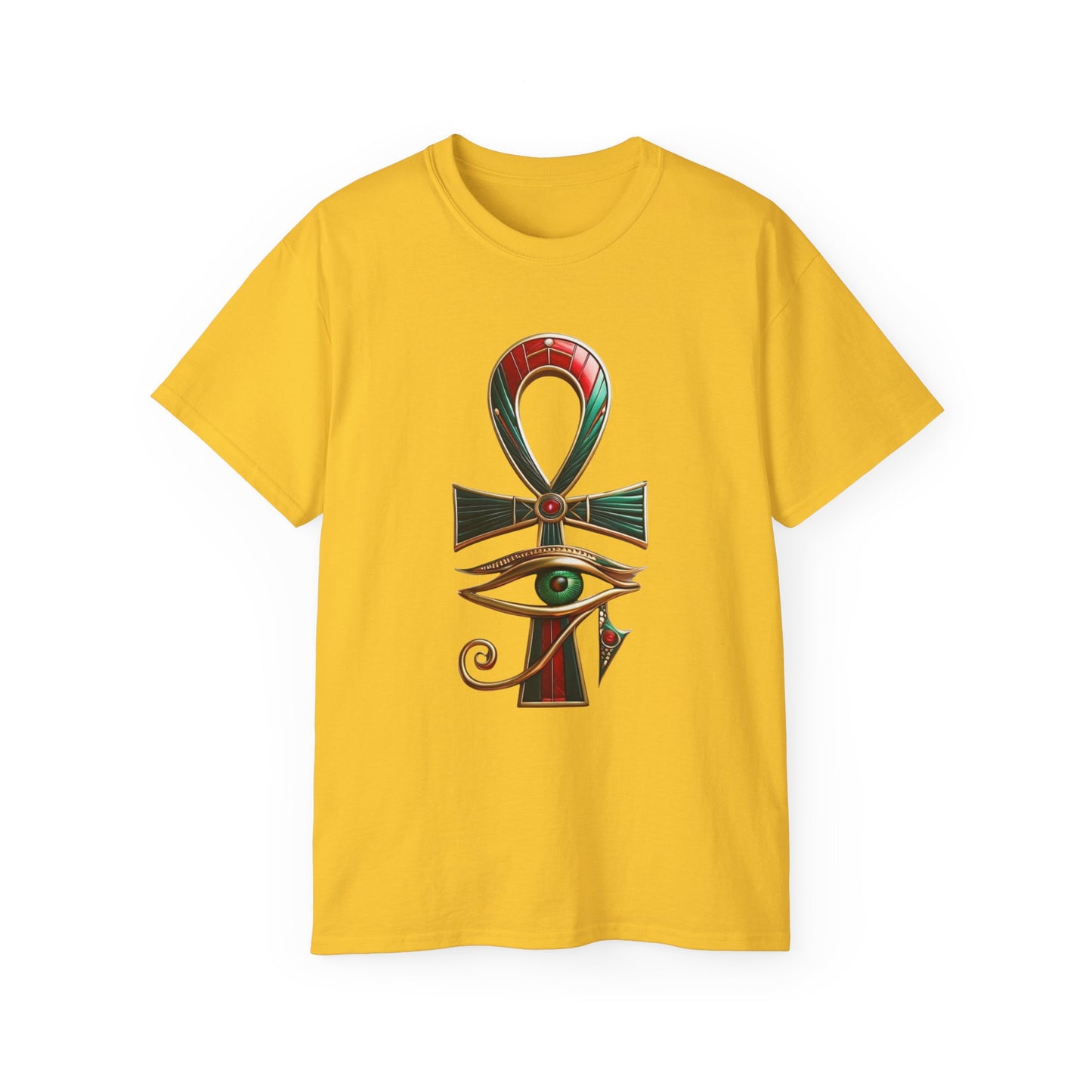 Vintage Egyptian Symbol Tee, Casual Unisex Shirt, Gifts for Historians, Unique Statement Tee, Festival Wear