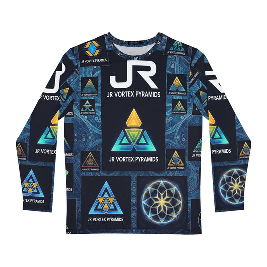 Men's Long Sleeve Graphic Shirt, Vibrant AOP Tee, Unique Layering Top, Trendy Graphic Apparel, Perfect for Casual Outings
