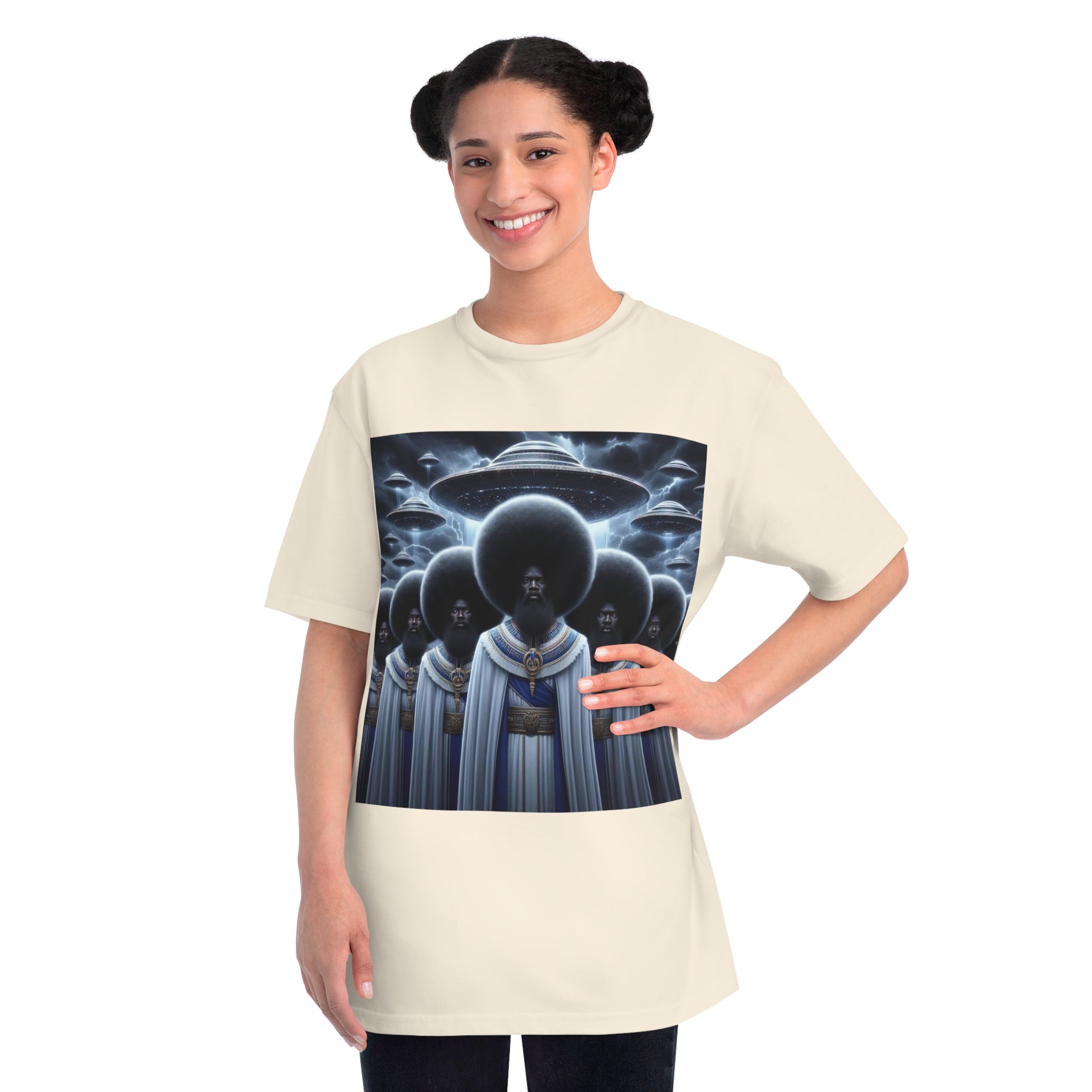 Organic Unisex Classic T-Shirt with Space-Inspired Design, Artistic Tee for Trendsetters, Unique Gift, Comfortable Wear, Cosmic Fashion