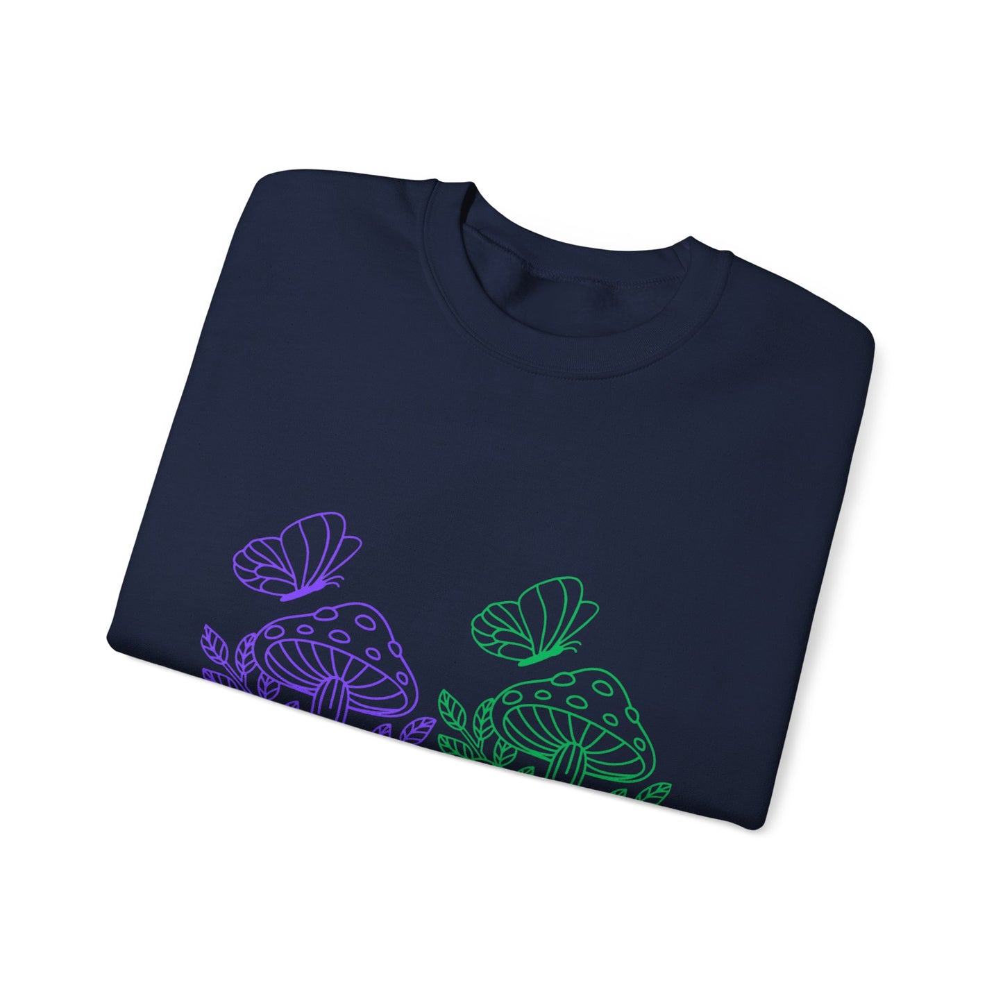 Whimsical Mushroom Crewneck Sweatshirt, Cozy Unisex Sweater, Nature-Inspired Apparel, Perfect for Gifts, Spring Style, Casual Comfort