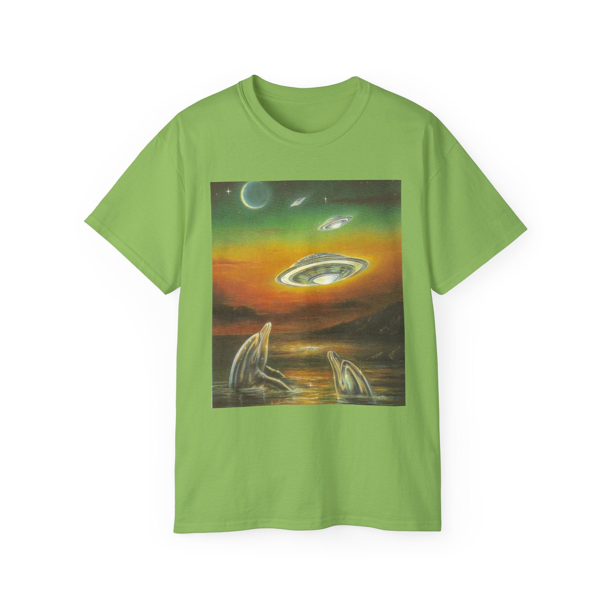 T-Shirt Dolphins UFOs Unisex Tee