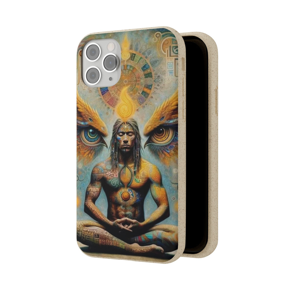 Eco-Friendly Biodegradable Phone Case with Spiritual Design