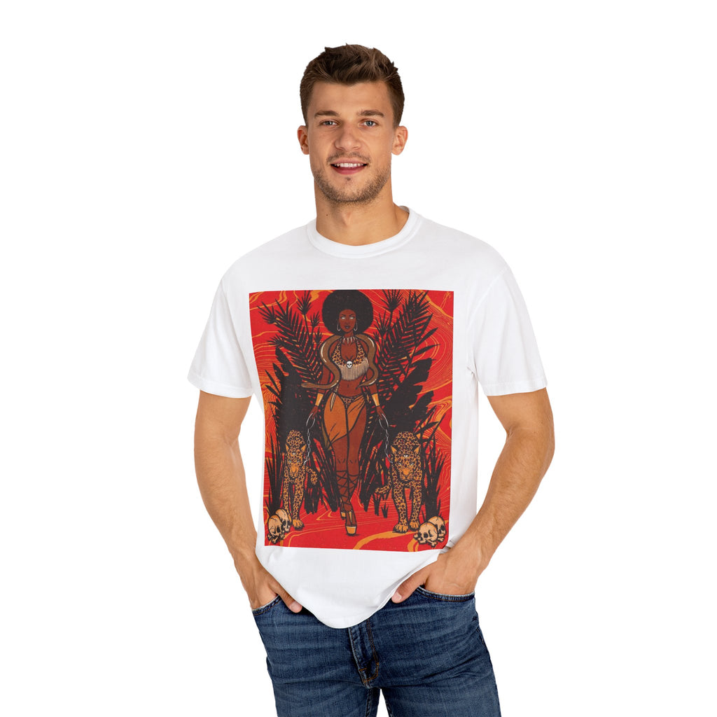 Bold Jungle Goddess Unisex T-Shirt | Vibrant Graphic Tee