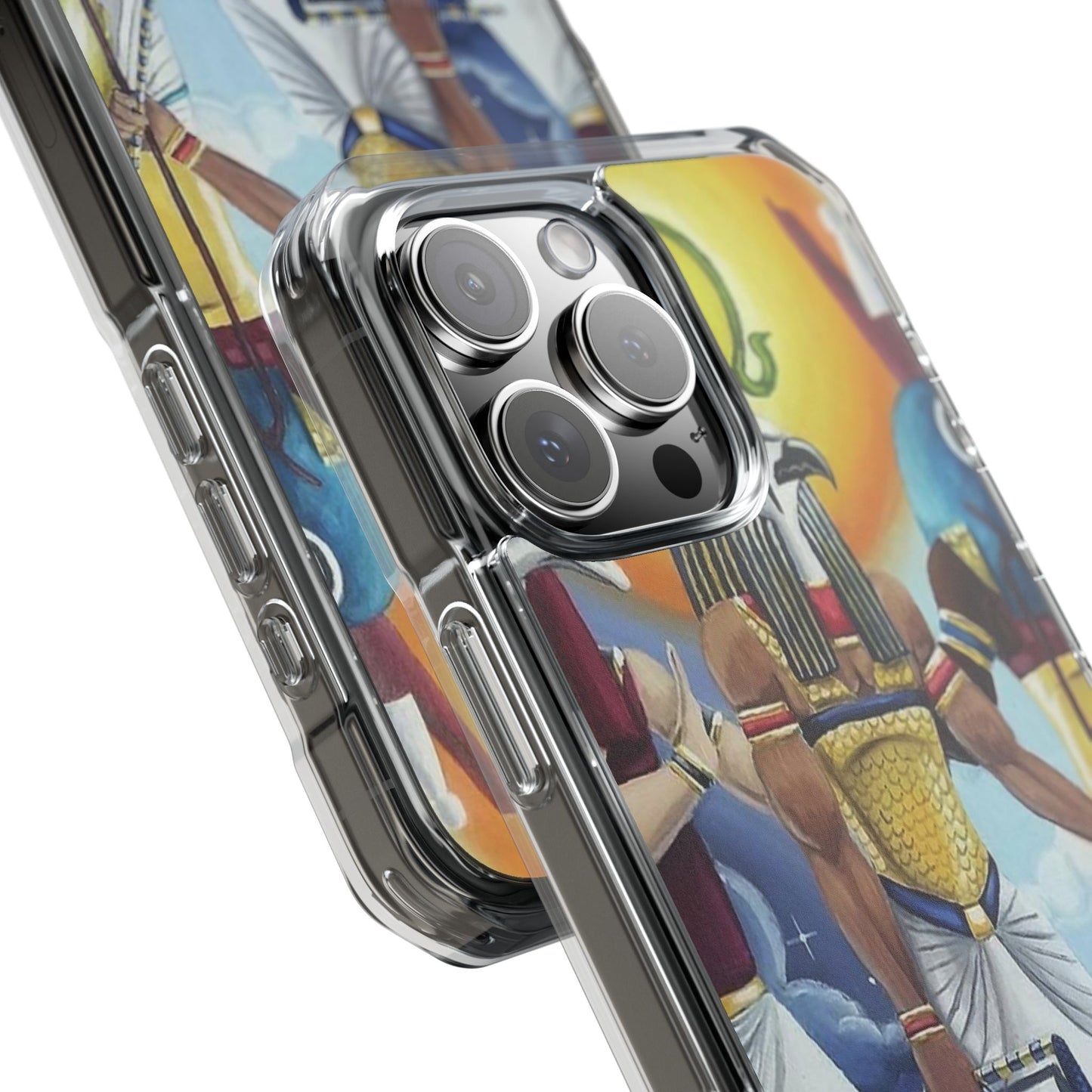 Egyptian Art Phone Case - Magnetic Clear Impact Case for Stylish Protection