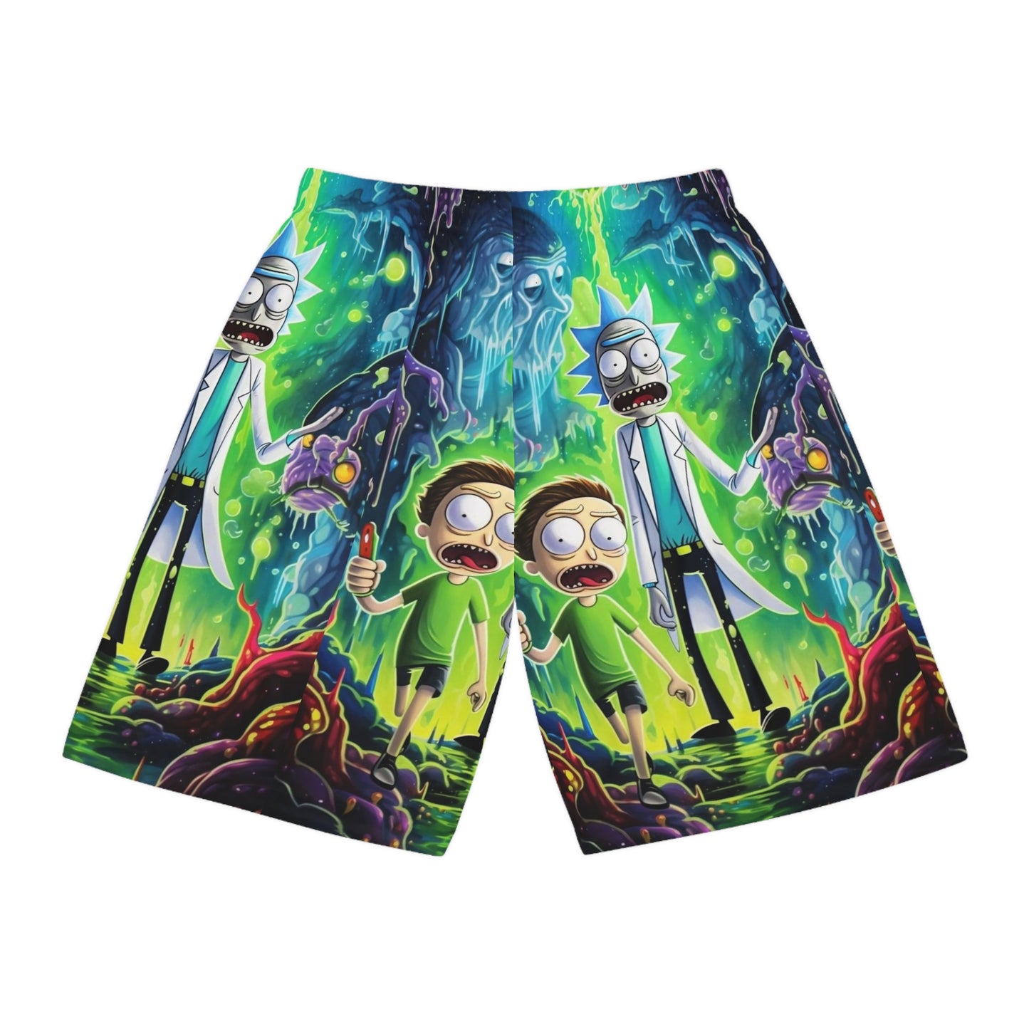 Vibrant Graphic Basketball Shorts, Funky Athletic Wear for Gamers, Summer Sports Apparel, Gift for Fans, Festival Outfits