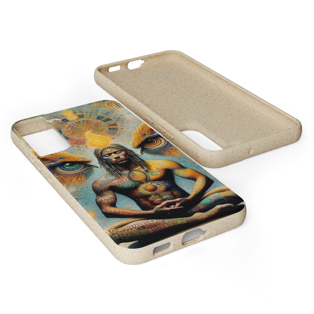 Eco-Friendly Biodegradable Phone Case with Spiritual Design