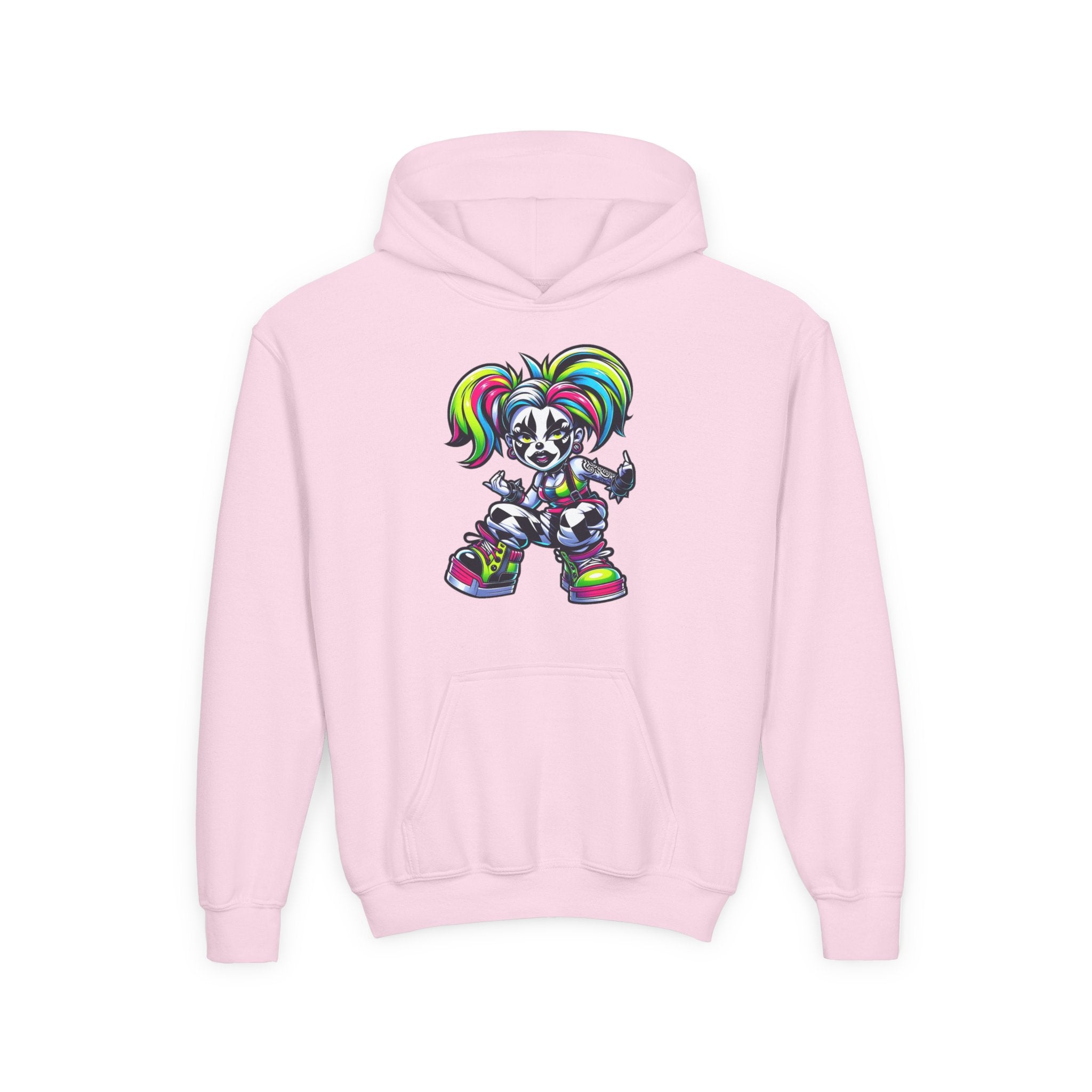 Youth Hooded Sweatshirt with Colorful Cool Panda Design, Fun Hoodie for Kids, Perfect Gift for Birthdays and Holidays, Cozy [...]