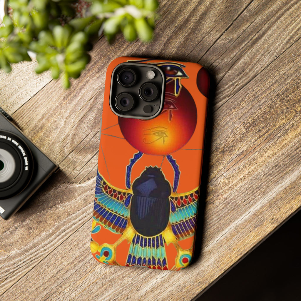 Egyptian-Inspired Phone Case, Tough Phone Cover, Unique Protective Case, Gift for Her, Vibrant Egyptian Art
