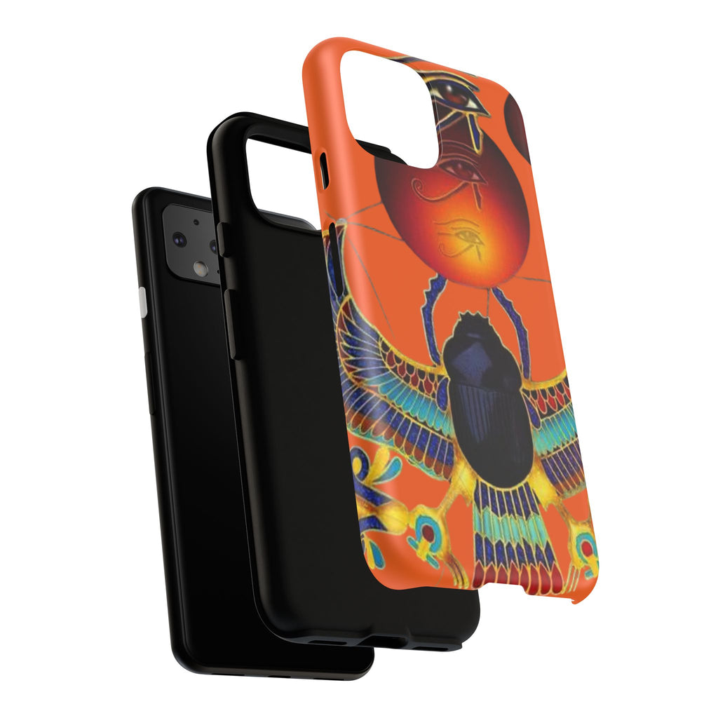 Egyptian-Inspired Phone Case, Tough Phone Cover, Unique Protective Case, Gift for Her, Vibrant Egyptian Art