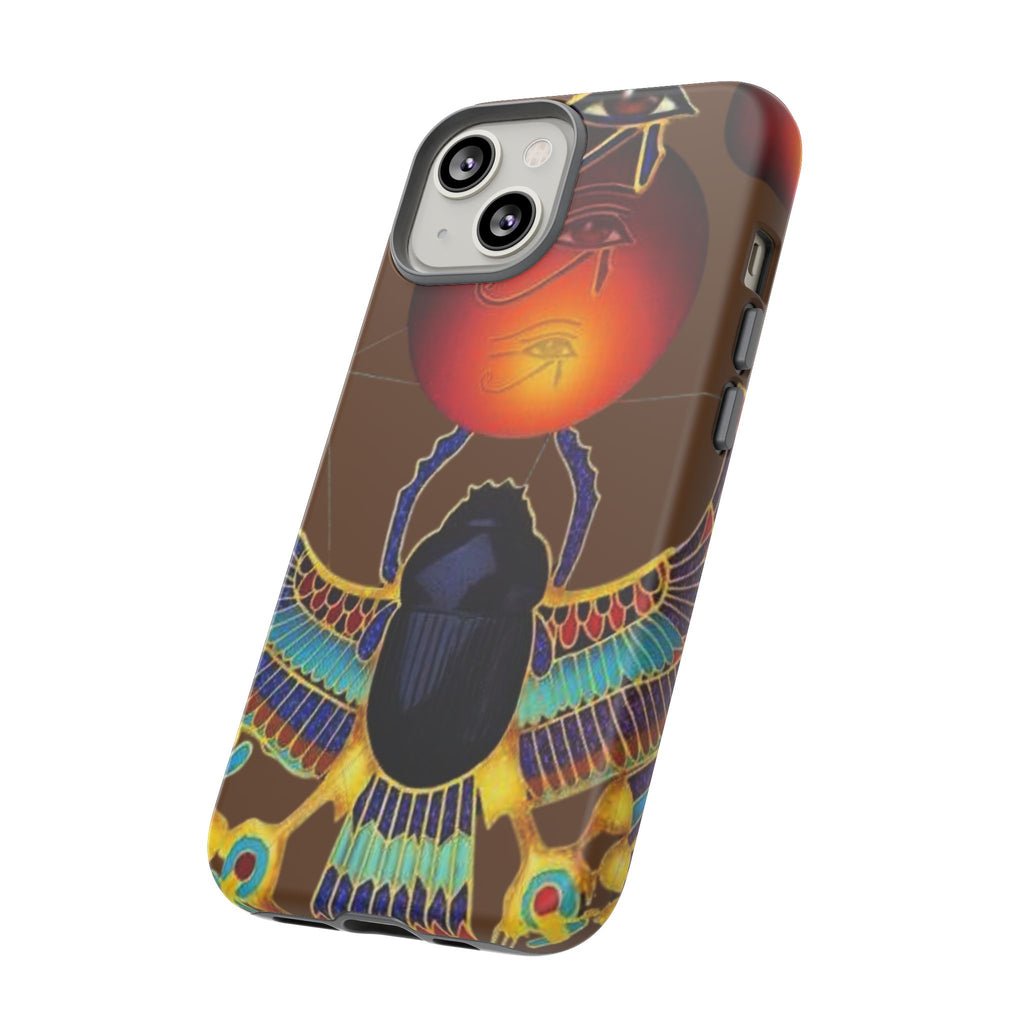 Egyptian Scarab Phone Case | Tough Cases for Unique Style, Protective Cases, Artistic Phone Covers, Gifts for Art Lovers