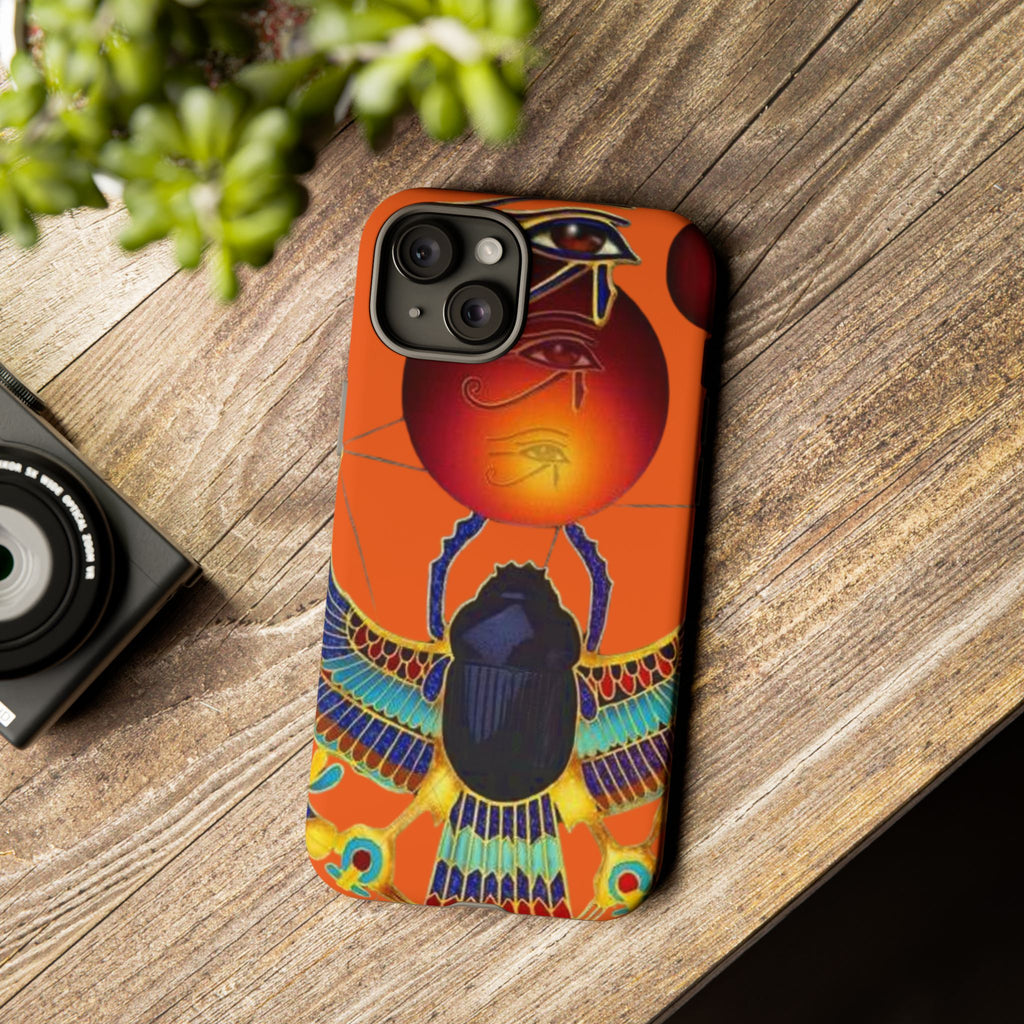 Egyptian-Inspired Phone Case, Tough Phone Cover, Unique Protective Case, Gift for Her, Vibrant Egyptian Art
