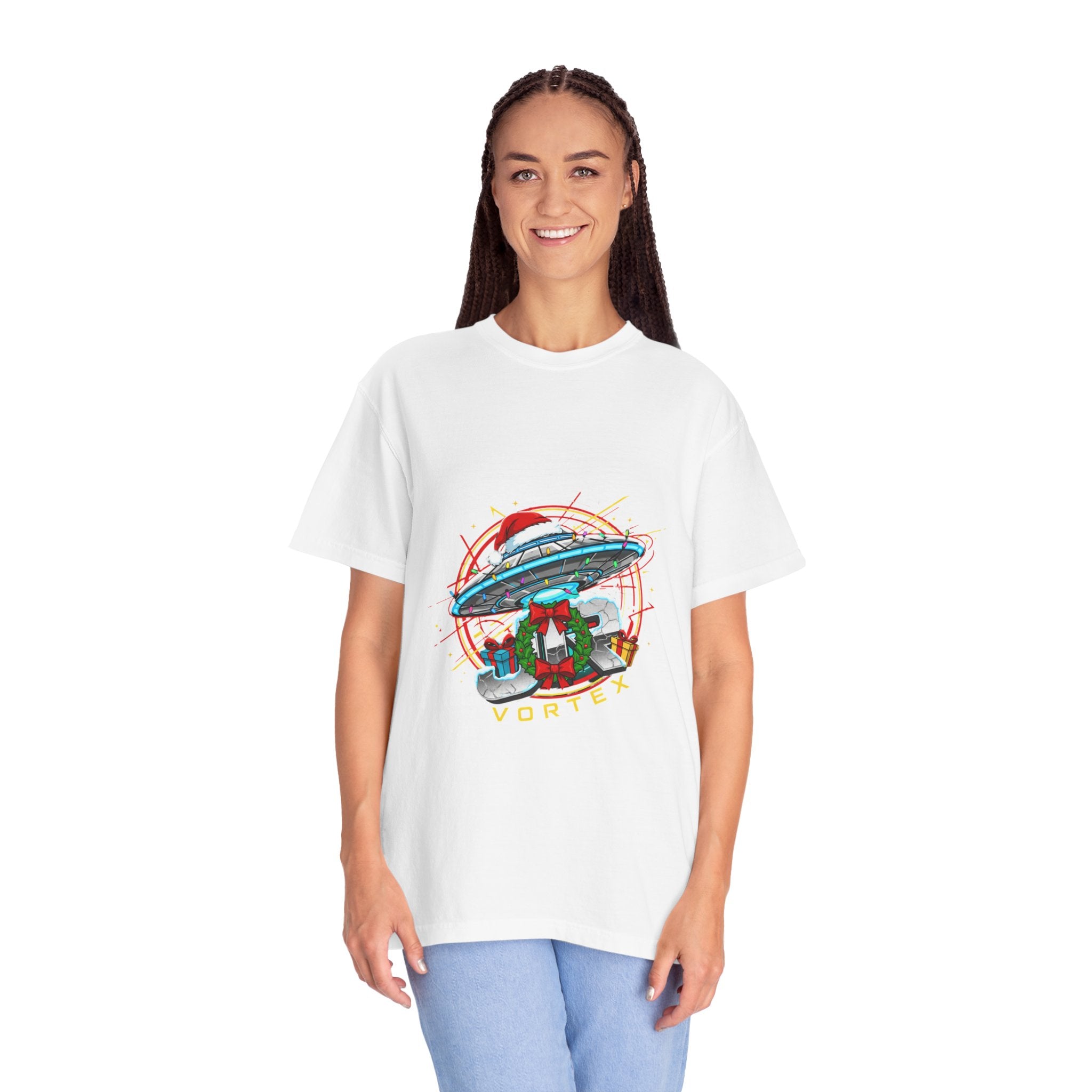UFO Vacation Tee — Retro Alien Abduction Graphic T-Shirt