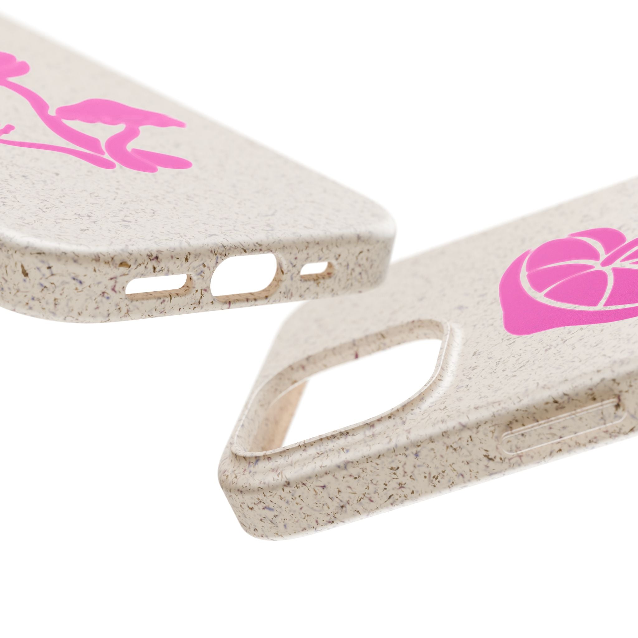 Eco-Friendly Phone Case with Pink Mushroom Design, Biodegradable Phone Cover, Sustainable Gift for Nature Lovers, Earth Day Gift, Cute Phone