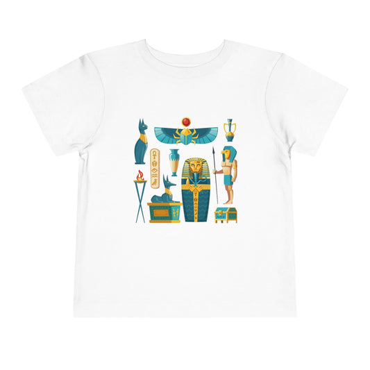 Egyptian-Themed Toddler Tee - Fun Kids' Shirt, Perfect for Playtime, Birthday Gifts, Baby Showers, Dress Up!