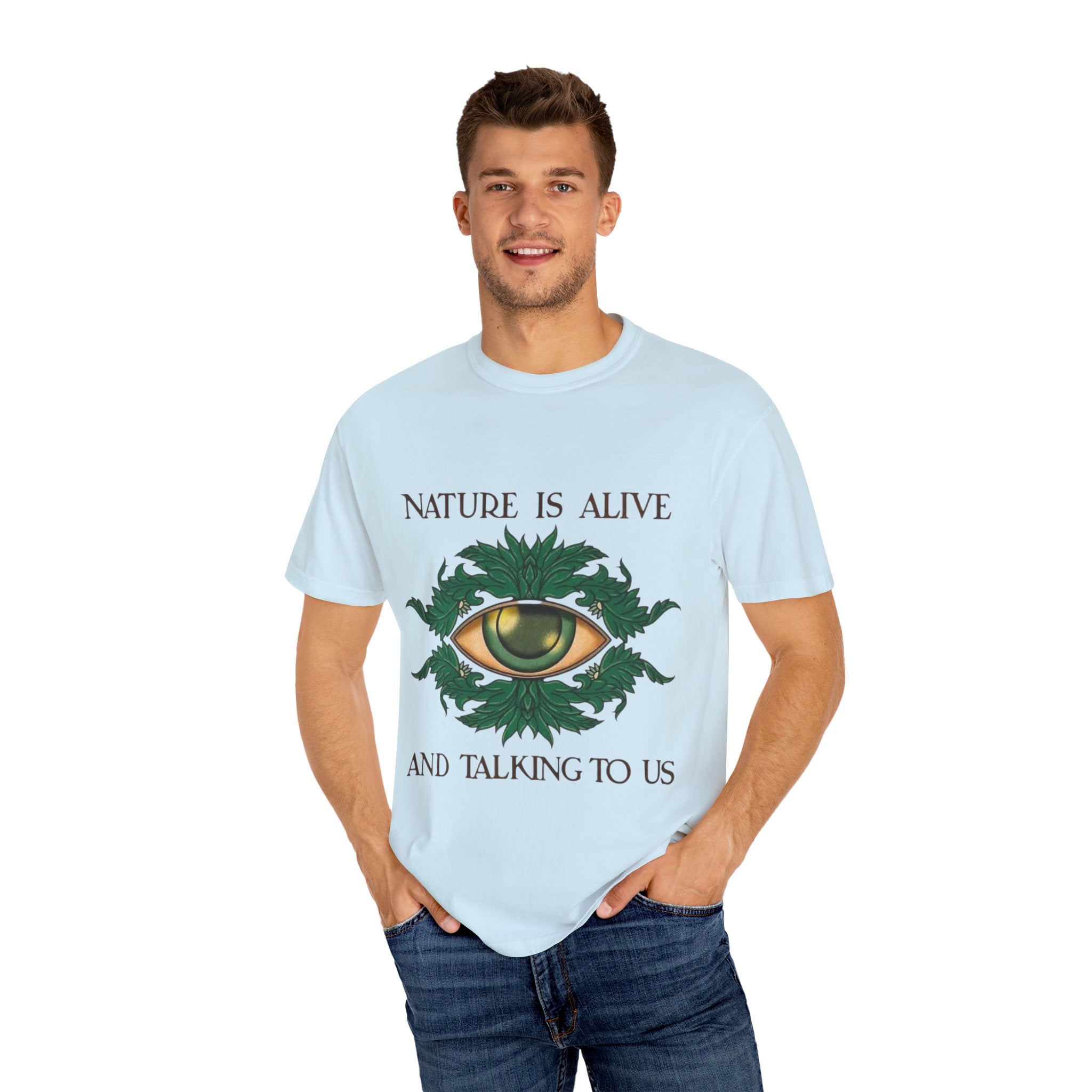 Nature-Inspired Unisex T-Shirt, Eco Friendly Tee, Nature Lover Gift, Casual Wear, Vintage Graphic Tee, Boho Style, Earth Day