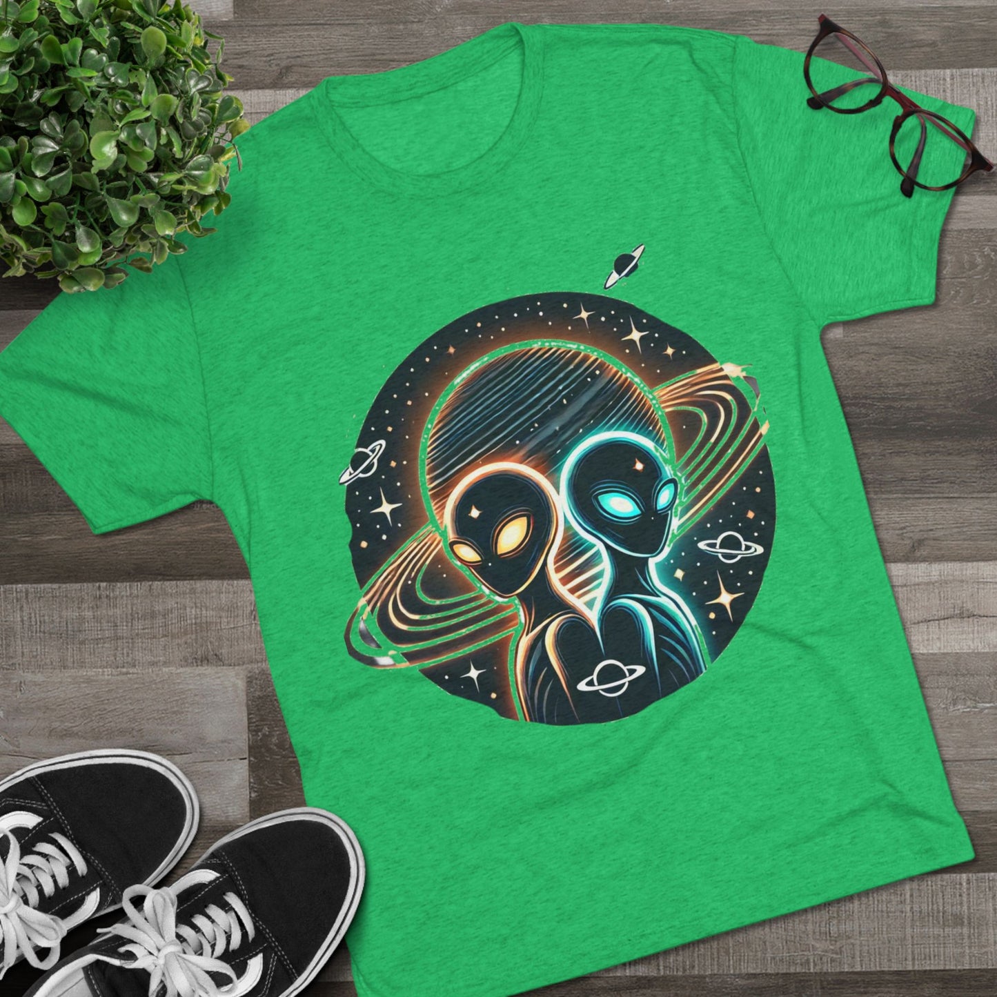 Cosmic Alien Crew Tee - Perfect for Space Lovers, Sci-Fi Fans, Unique Gift for Birthdays, Casual Wear, Everyday Comfort
