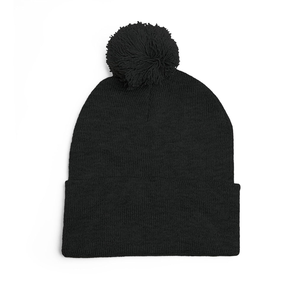 Pom-Pom Knit Cap (Embroidery)