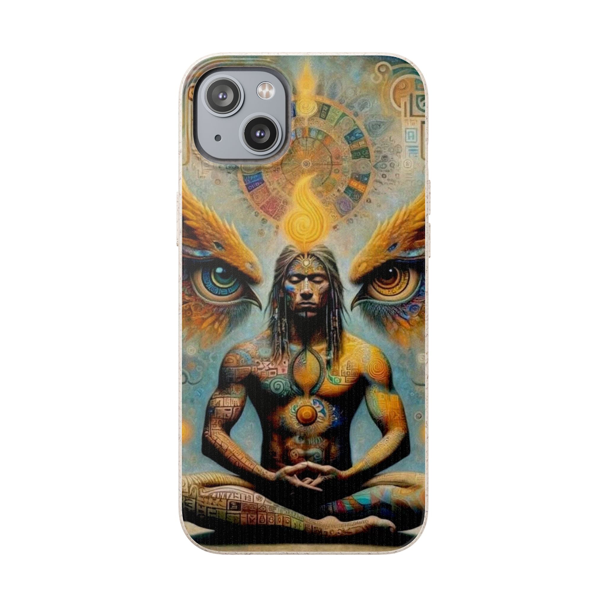 Eco-Friendly Biodegradable Phone Case with Spiritual Design